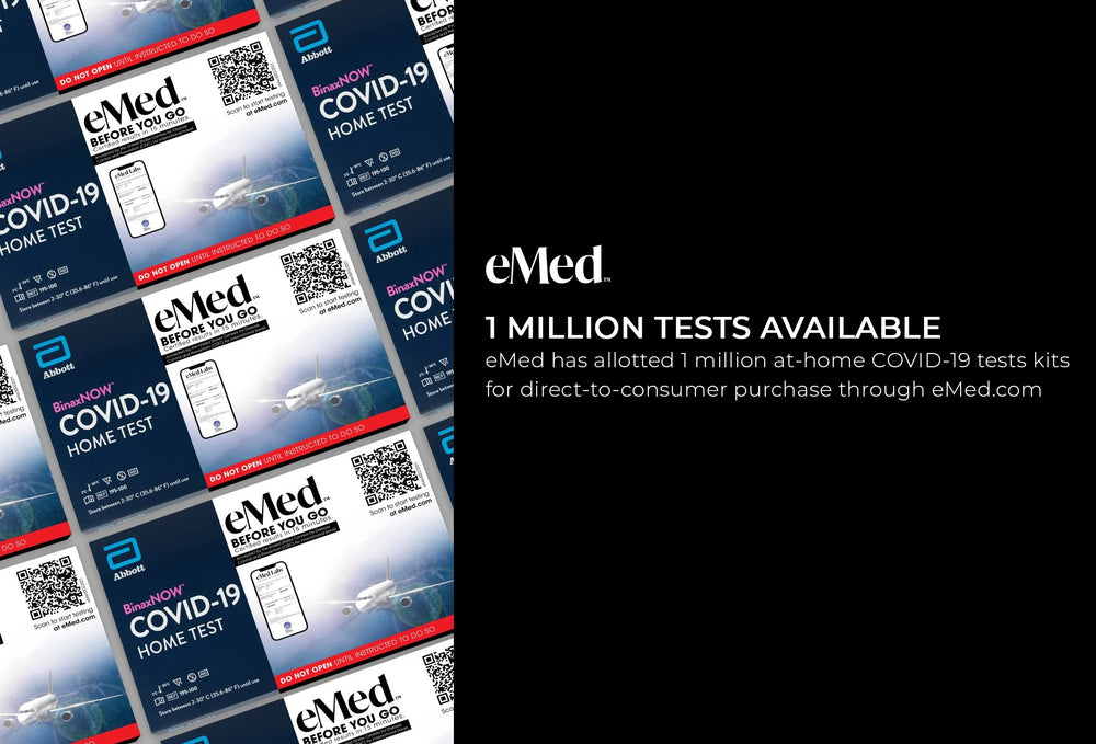 eMed Makes 1 Million COVID-19 At-Home Tests Immediately Available for Holiday Season